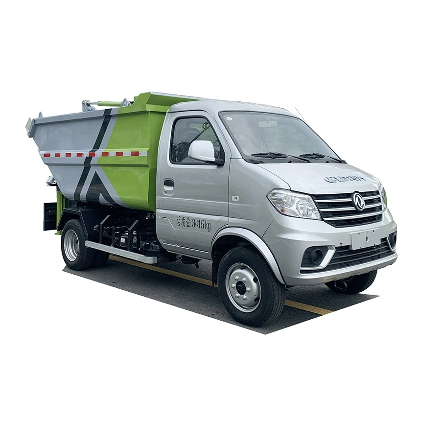 4m3 Self-Loading Compressed Garbage Truck Mounted DFAC 4X2 Pure Electric New Energy Vehicles Chassis for Transporting Garbage