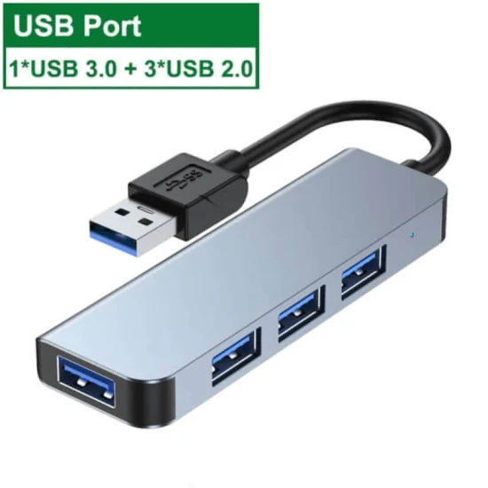 Hub USB 4 portas USB 3.0/2.0 com suporte para micro slot para MacBook PRO