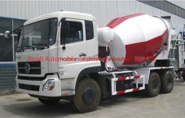 Veículo misturador de concreto automático montado em caminhão Dongfeng 6X4
